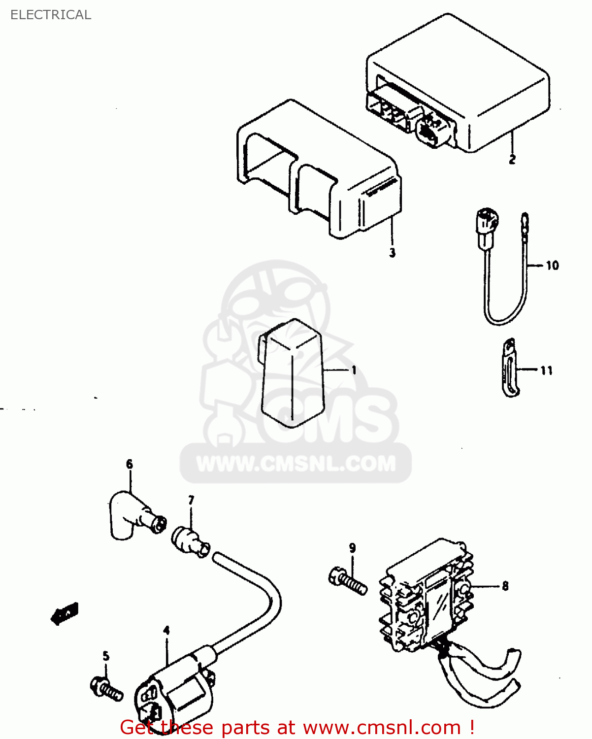 ELECTRICAL RG125F 1994 (R) (E15 E18 E34)