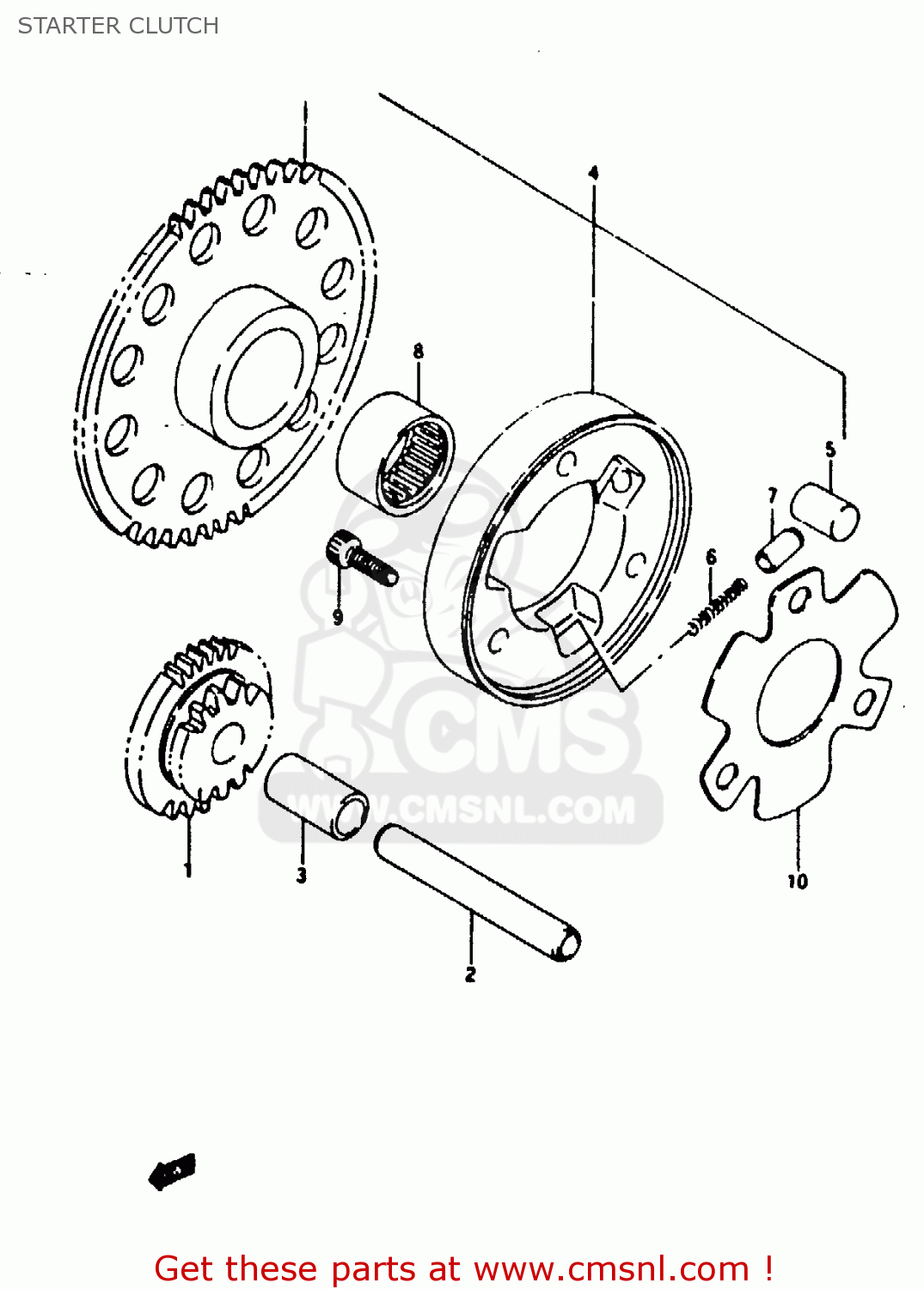 STARTER CLUTCH RG125F 1994 (R) (E15 E18 E34)