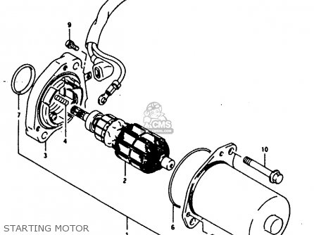 STARTING MOTOR - RG125F 1994 (R) (E15 E18 E34)