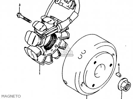 MAGNETO - RG125F 1994 (R) (E15 E18 E34)