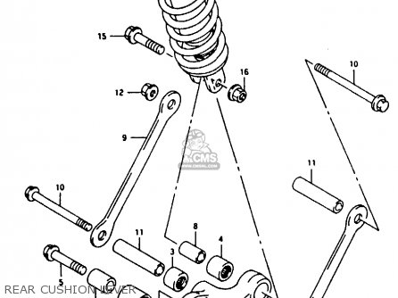 REAR CUSHION LEVER - RG125F 1994 (R) (E15 E18 E34)