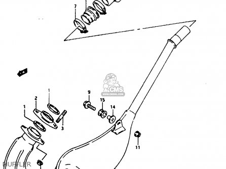 MUFFLER - RG125FU 1992 (N) (E02 E04)