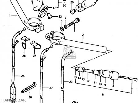 HANDLEBAR - RG125FU 1992 (N) (E02 E04)