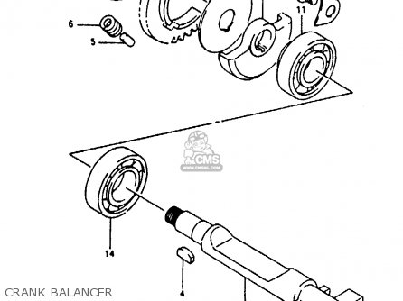 CRANK BALANCER - RG125FU 1992 (N) (E02 E04)