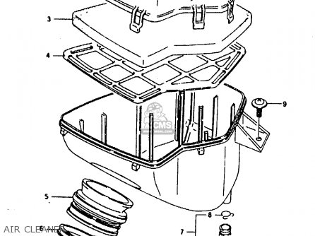 AIR CLEANER - RG125FU 1992 (N) (E02 E04)