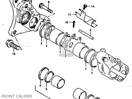 FRONT CALIPER - RG125FU 1993 (P) (E02 E04)