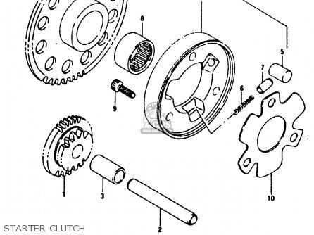 STARTER CLUTCH - RG125FU 1993 (P) (E02 E04)