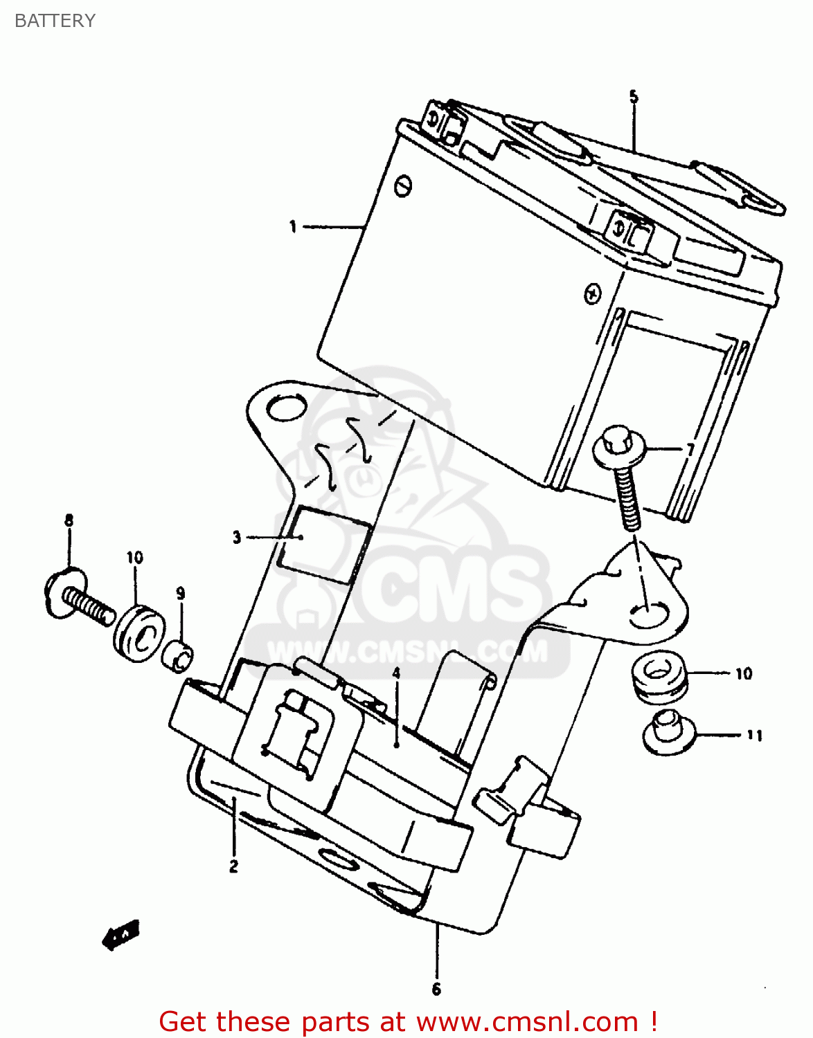 BATTERY RG125FU 1994 (R) (E02 E04)