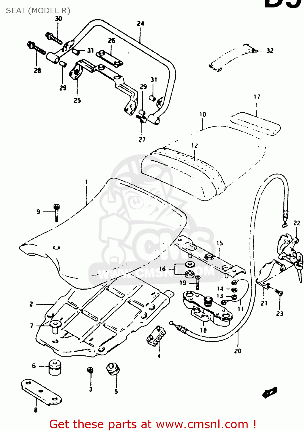 SEAT (MODEL R) RG125FU 1994 (R) (E02 E04)