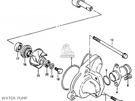 WATER PUMP - RG125FU 1994 (R) (E02 E04)