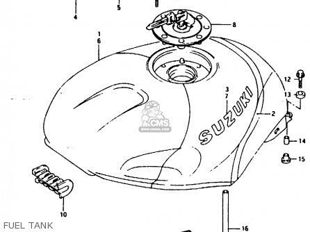 FUEL TANK - RG125FU 1994 (R) (E02 E04)