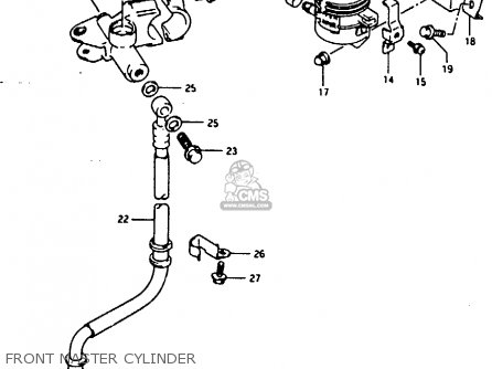 FRONT MASTER CYLINDER - RG125FU 1994 (R) (E02 E04)