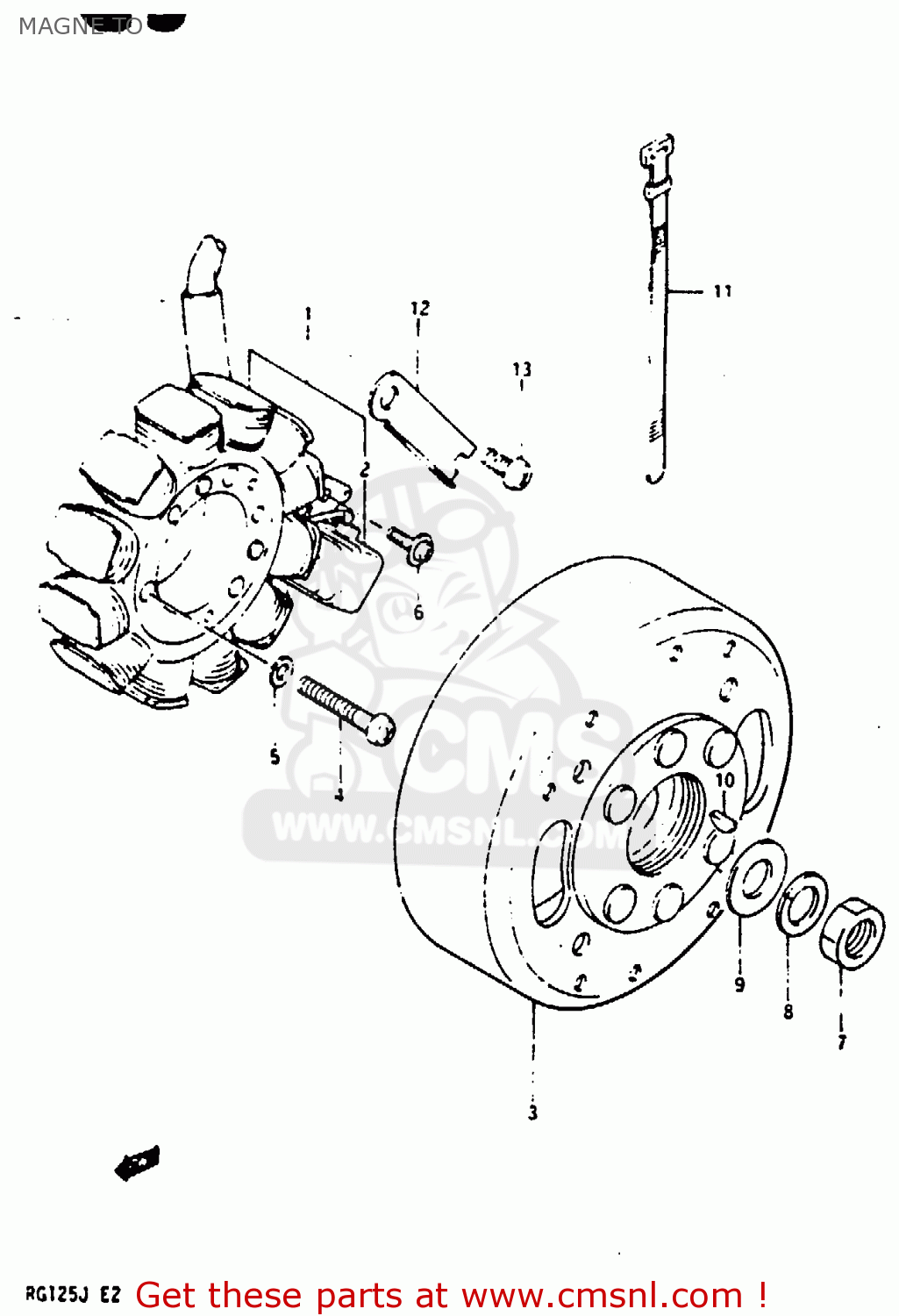 MAGNE TO RG125U 1988 (J)