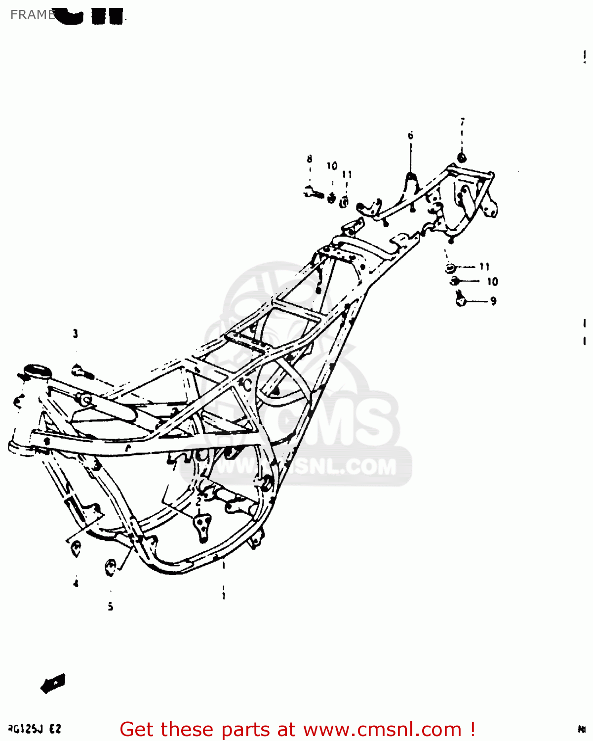 FRAME RG125U 1988 (J)