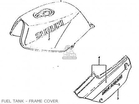 FUEL TANK - FRAME COVER - RG125U 1988 (J)