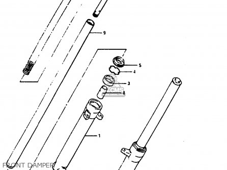 FRONT DAMPER - RG125U 1988 (J)