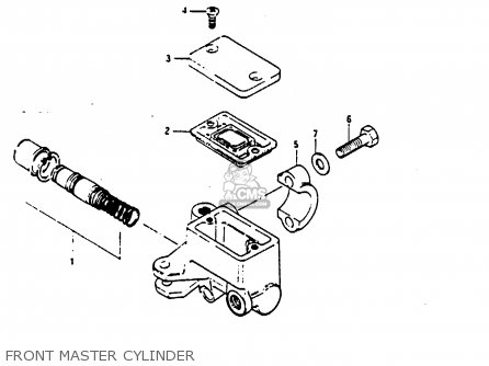 FRONT MASTER CYLINDER - RG125U 1988 (J)