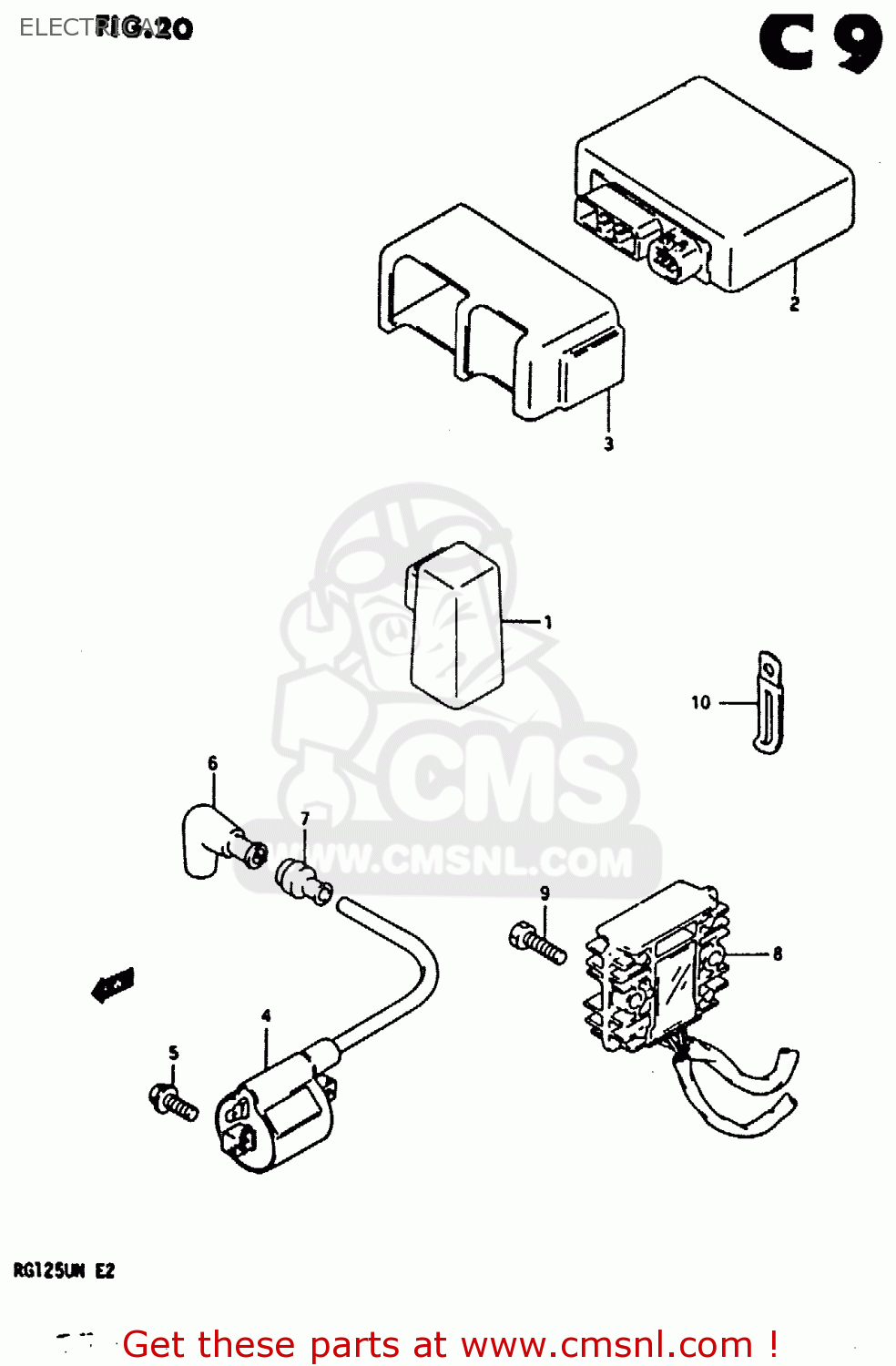 ELECTRICAL RG125U 1992 (N) (E02 E04)