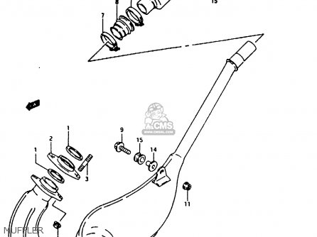 MUFFLER - RG125U 1992 (N) (E02 E04)