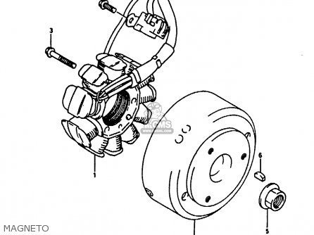 MAGNETO - RG125U 1992 (N) (E02 E04)