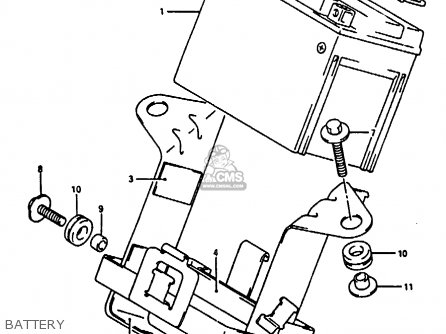 BATTERY - RG125U 1992 (N) (E02 E04)