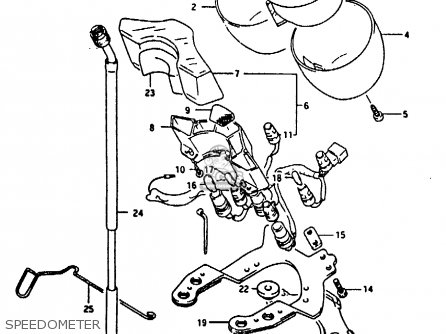 SPEEDOMETER - RG125U 1992 (N) (E02 E04)