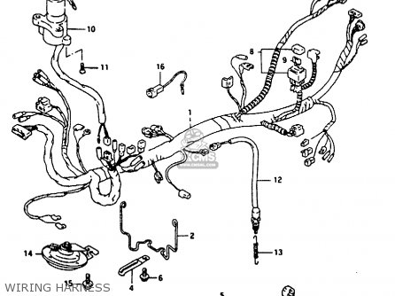 WIRING HARNESS - RG125U 1992 (N) (E02 E04)