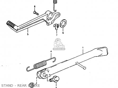 STAND - REAR BRAKE - RG125U 1992 (N) (E02 E04)