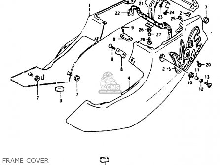 FRAME COVER - RG125U 1992 (N) (E02 E04)