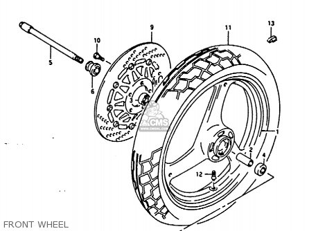 FRONT WHEEL - RG125U 1992 (N) (E02 E04)