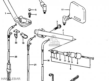 HANDLEBAR - RG125U 1992 (N) (E02 E04)