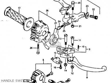HANDLE SWITCH - RG125U 1992 (N) (E02 E04)