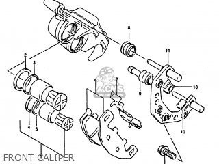 FRONT CALIPER - RG125U 1992 (N) (E02 E04)