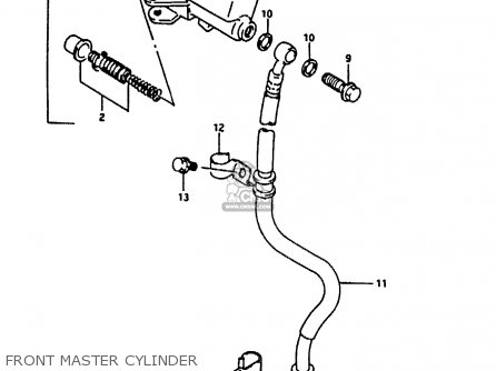 FRONT MASTER CYLINDER - RG125U 1992 (N) (E02 E04)