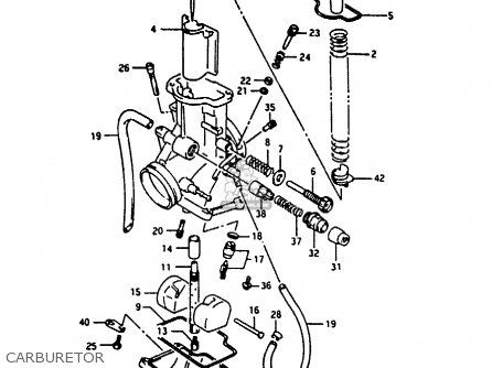 CARBURETOR - RG125U 1992 (N) (E02 E04)