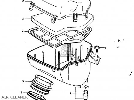 AIR CLEANER - RG125U 1992 (N) (E02 E04)