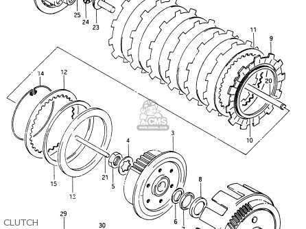 Suzuki RG250 1986 (G) (E01 E15 E21 E25 E34) parts lists and