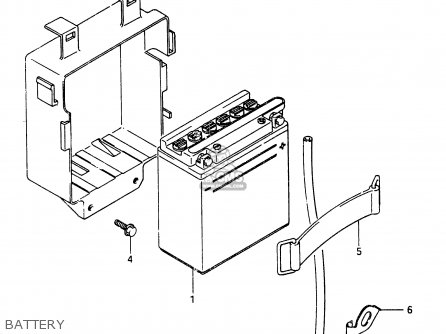 BATTERY - RG250 1986 (G) (E01 E15 E21 E25 E34)