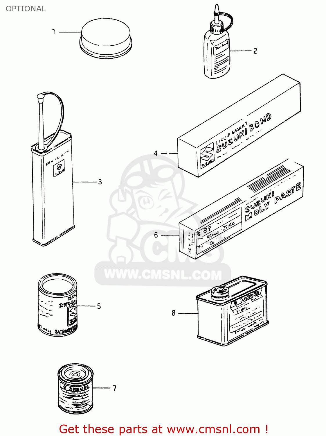 OPTIONAL RG250 1987 (H) (E01 E04 E21)