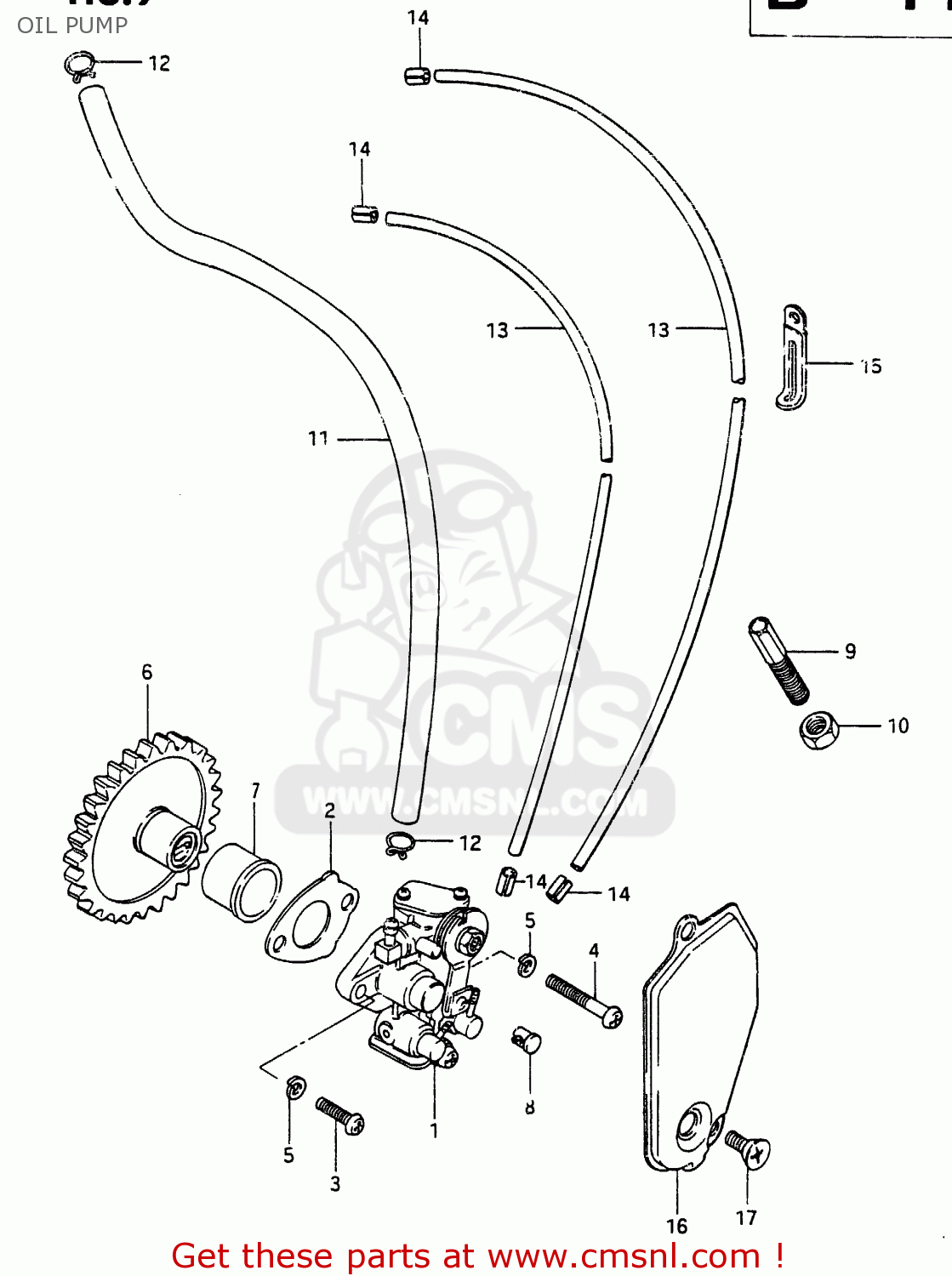 OIL PUMP RG250 1987 (H) (E01 E04 E21)