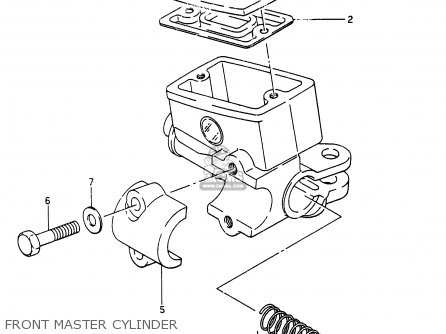 FRONT MASTER CYLINDER - RG250 1987 (H) (E01 E04 E21)