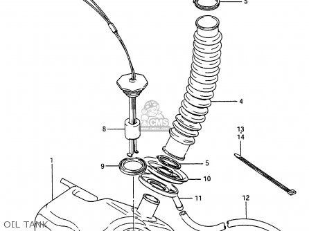 OIL TANK - RG250F 1986 (G) (E02 E16 E24 E30)