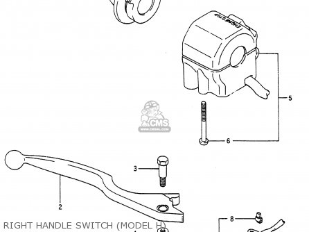 RIGHT HANDLE SWITCH (MODEL H) - RG250F 1986 (G) (E02 E16 E24 E30)