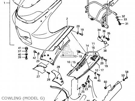 COWLING (MODEL G) - RG250F 1986 (G) (E02 E16 E24 E30)