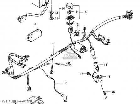 WIRING HARNESS - RG250F 1987 (H) (E01 E02 E15 E24 E30 E34)
