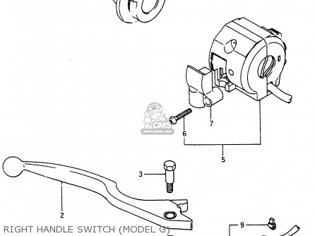 RIGHT HANDLE SWITCH (MODEL G) - RG250F 1987 (H) (E01 E02 E15 E24 E30 E34)
