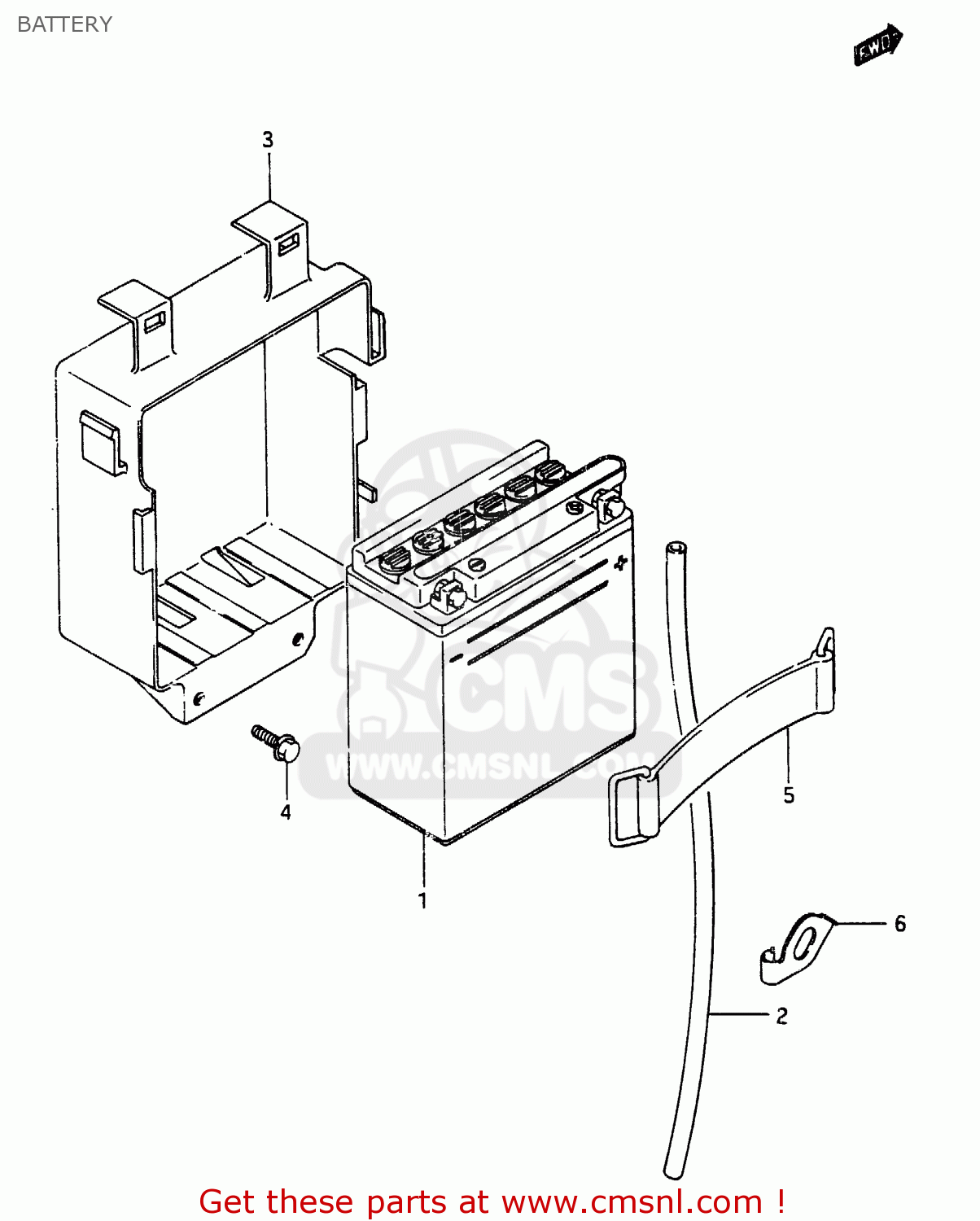 BATTERY RG250FC 1987 (H) (E01 E02 E06 E15 E16 E22 E24 E25 E30 E34)