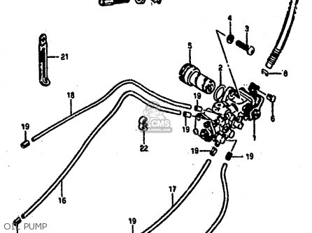 OIL PUMP - RG500 1986 (G) (E01 E02 E04 E06 E15 E16 E17 E21 22 24 25 34 39)