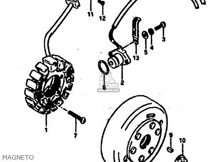 MAGNETO - RG500 1986 (G) (E01 E02 E04 E06 E15 E16 E17 E21 22 24 25 34 39)