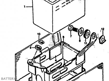 BATTERY - RG500 1986 (G) (E01 E02 E04 E06 E15 E16 E17 E21 22 24 25 34 39)